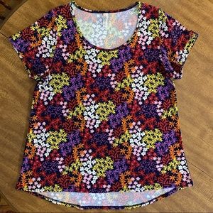 LuLaRoe Short Sleeve Floral Top